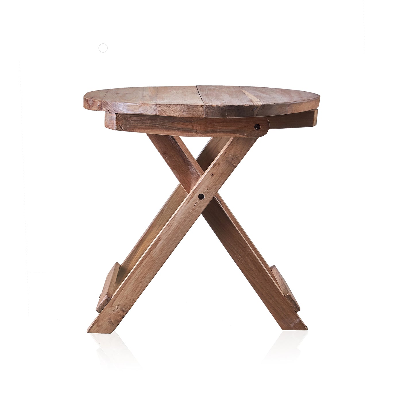 Runder, klappbarer Couchtisch - 50x50cm