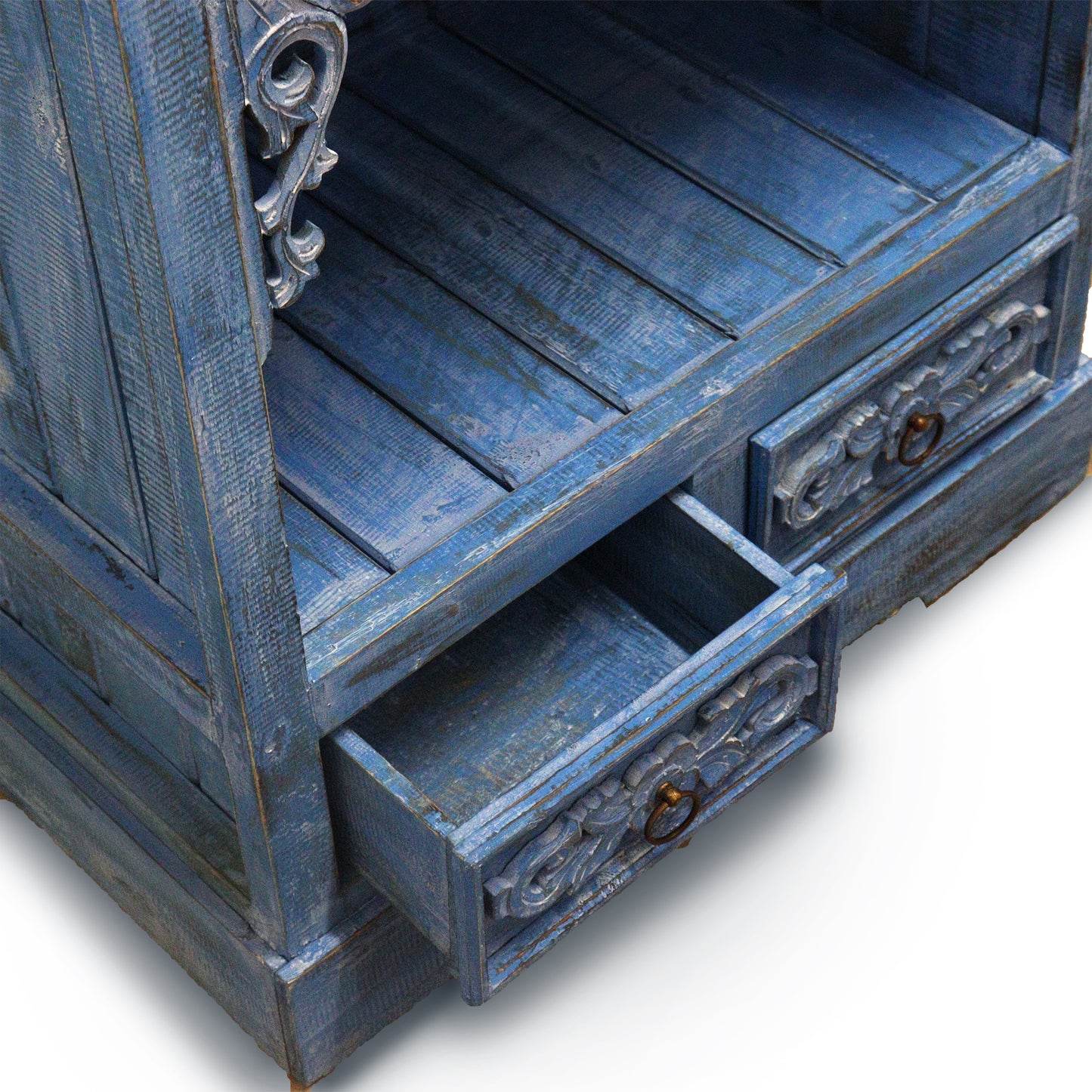 Albasia Badezimmerschrank – Bluewash