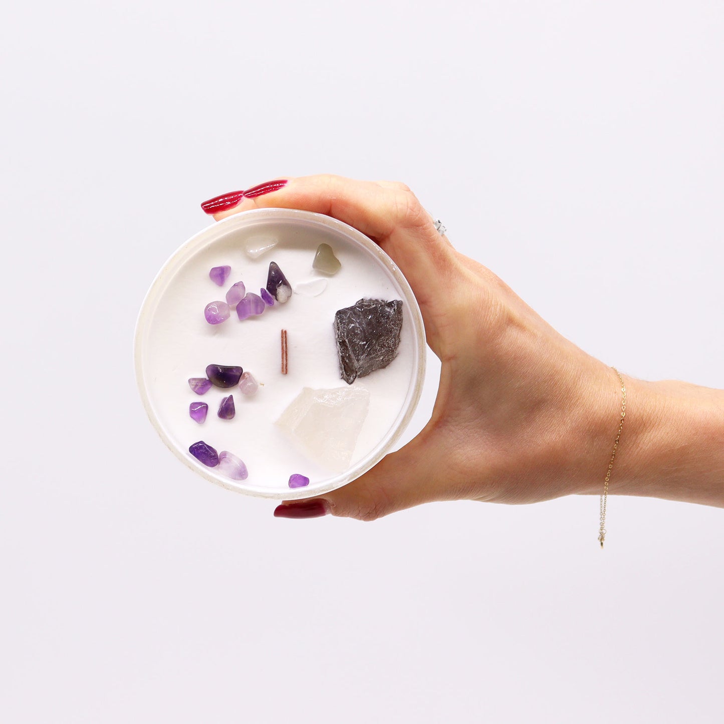 Chakra-Kristallkerzen - Kronenchakra