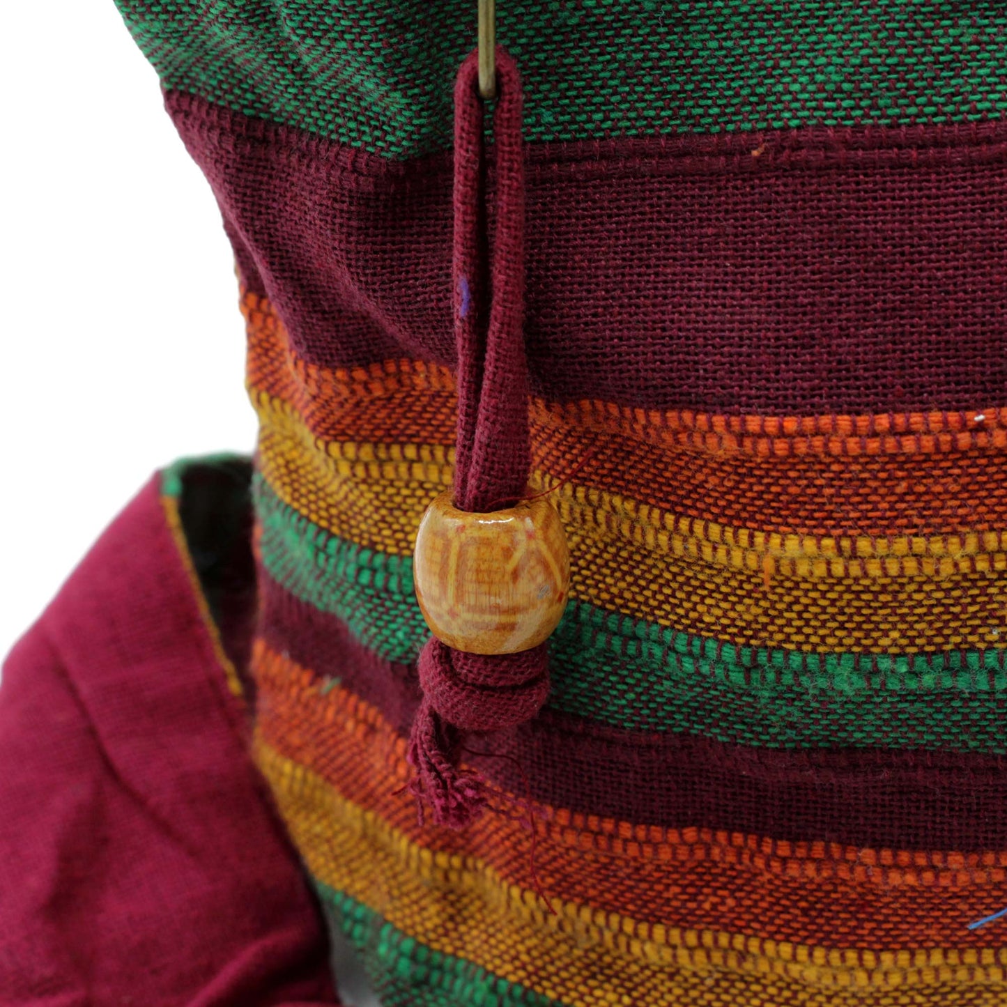 Lrg Nepal Sling Bag (Adjustable Strap) - Spring Meadows Green & Blue