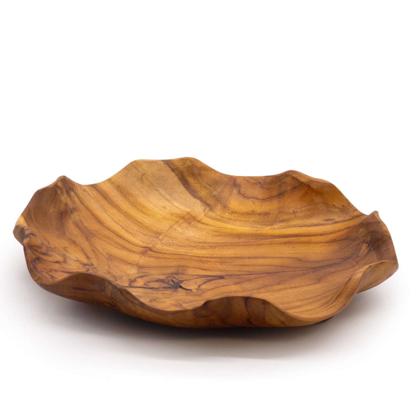 Smooth Round Teakwood Fruit Bowl