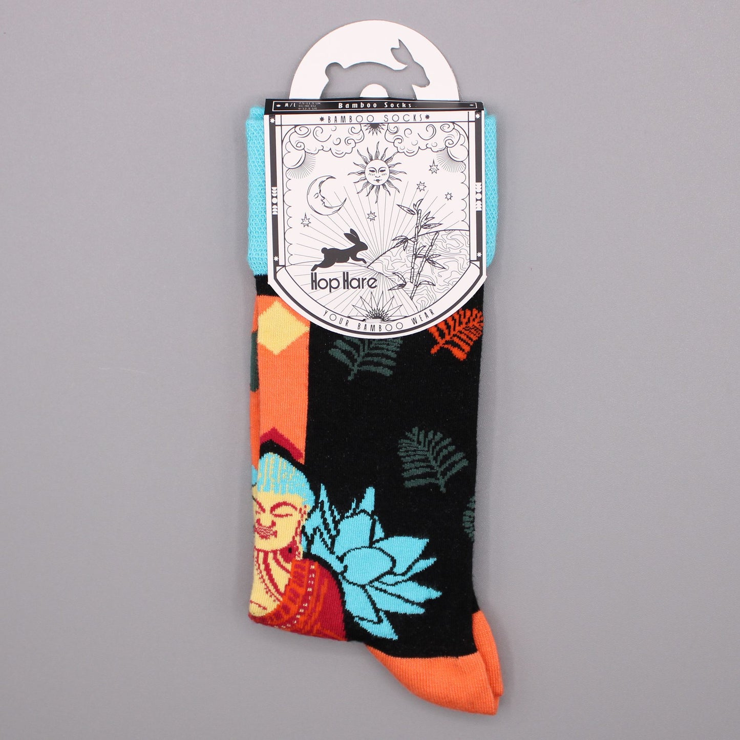 Hop Hare Bamboo Socks (41-46) - Blue Buddha & Lotus