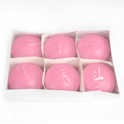 3x Large Floating Candles - Pink