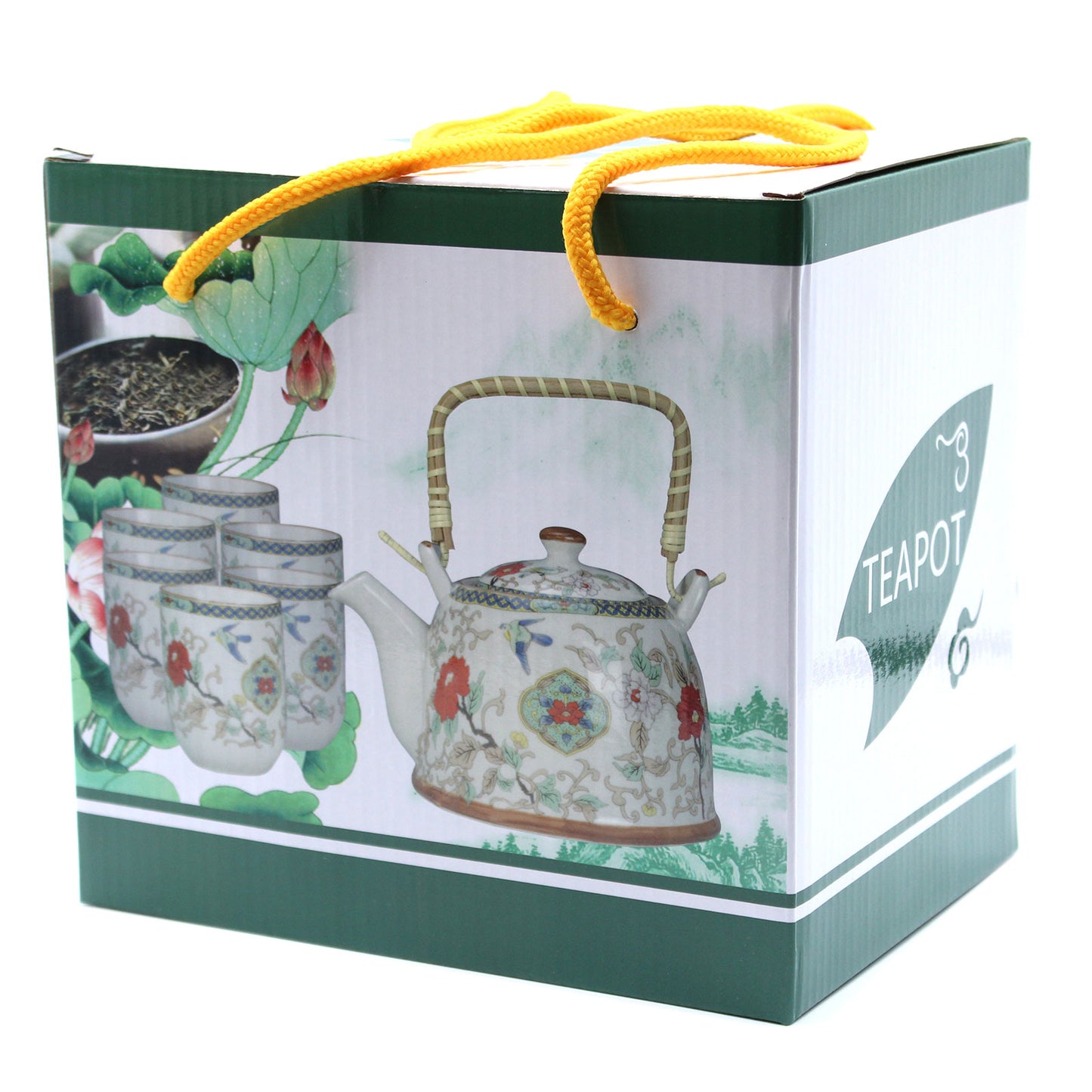 Kräuterteekannen-Set - Weißer Stein Oriental