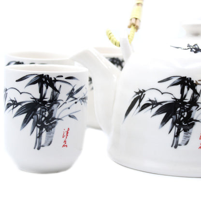 Kräuterteekannen-Set - Weißer Stein Oriental