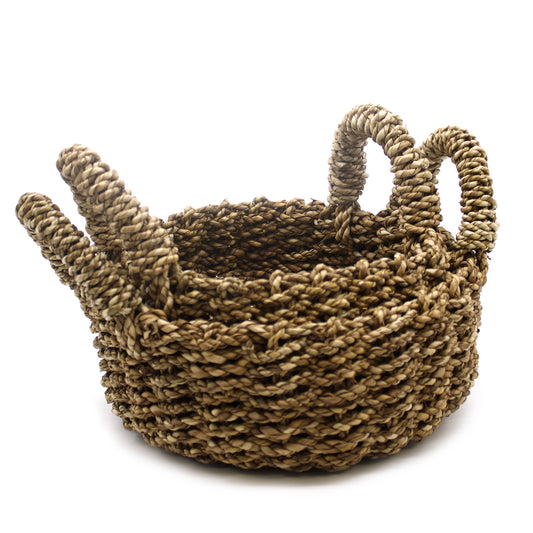 Natural Seagrass Basket - Set of 2