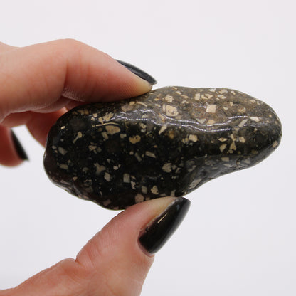 Bag of 6 Large African Tumble Stones - Guinea Fowl Bag of 6 Large