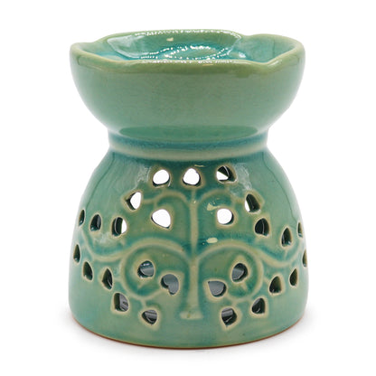 Tree of Life Oil Burner - Blue