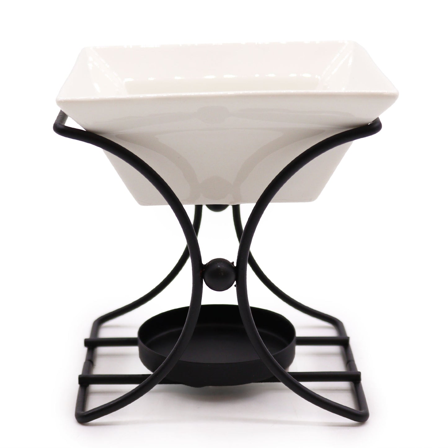 Ceramic & Metal Square Stand