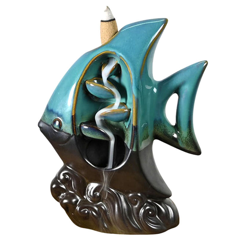 Backflow Incense Burner - Tropical Fish