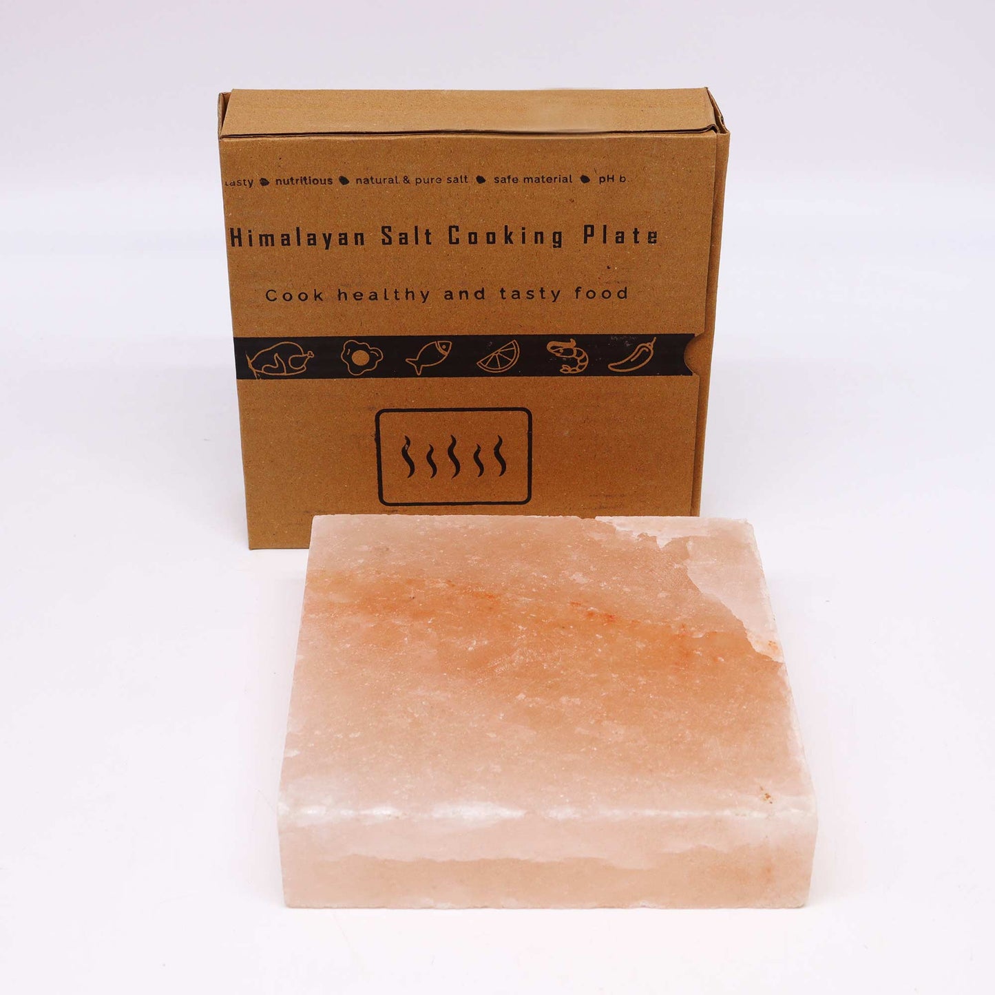 Himalayan Salt Cooking Plate - Square - 20x20x5cm