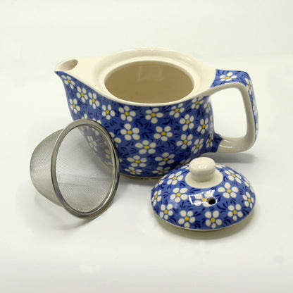 Small Herbal Teapot - Blue Daisey