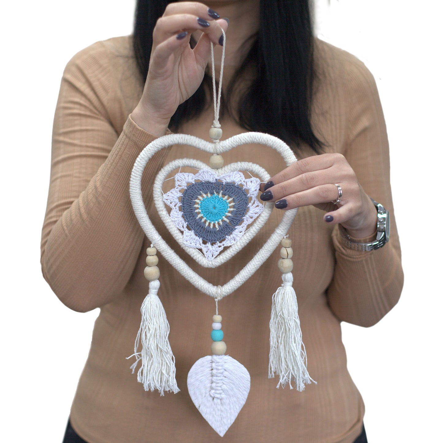 Dream Chacher - Medium Blue Heart in Heart