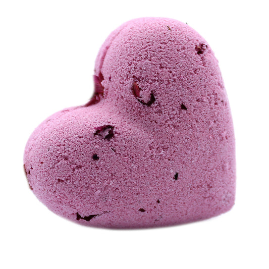 Love Heart Bath Bomb 70g - Ylang & Rose