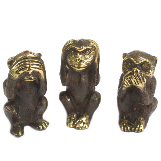 Set of 3 - See No Evil - Monkeys