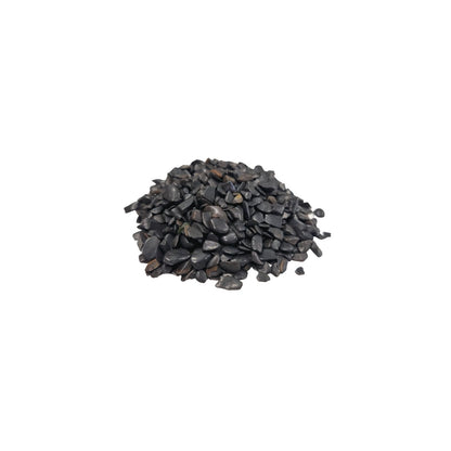 Black Tourmaline Gemstone Chips Bulk - 1KG