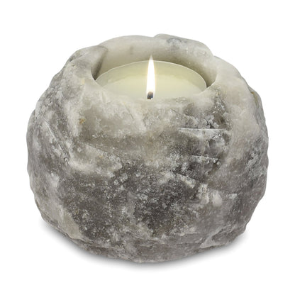 Grey Salt Candle Holder 600-800g