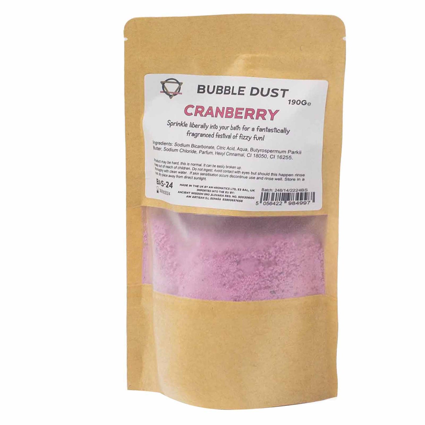 Cranberry Badepulver 200g