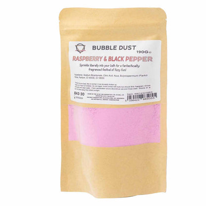 Badepulver mit Himbeeren und schwarzem Pfeffer, 200 g