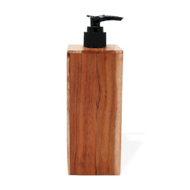 Natural Teakwood Soap Dispencer - Square