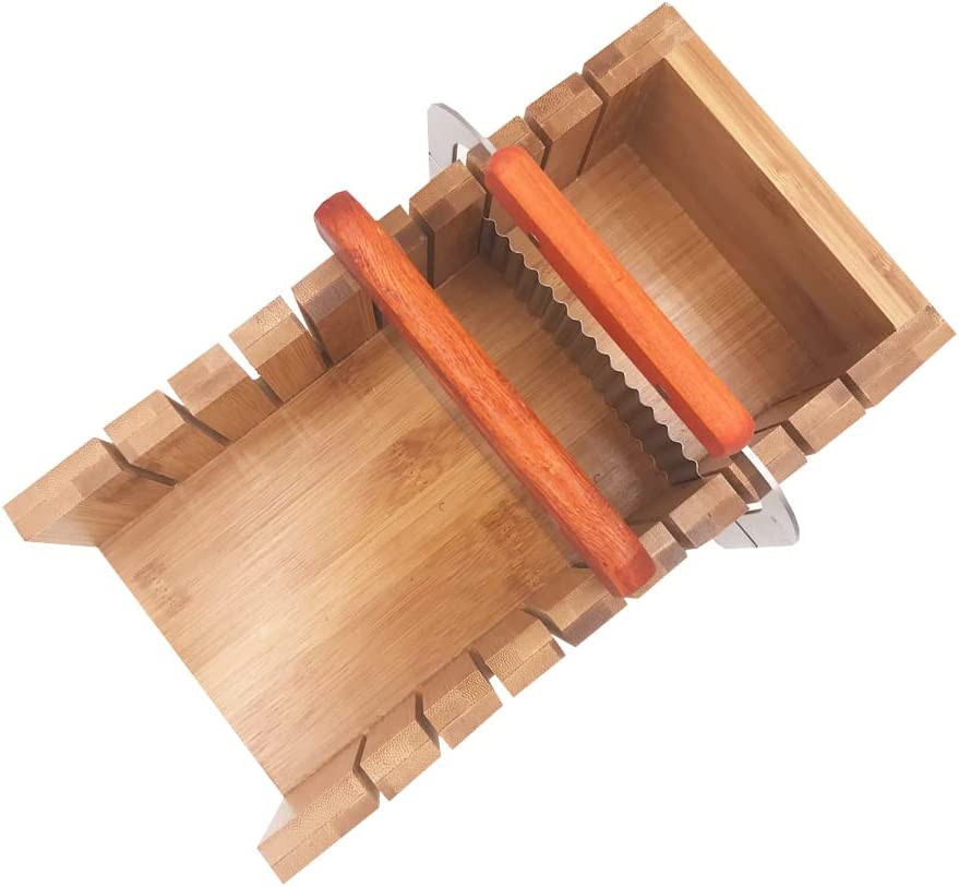 Wooden Soap Loaf Cutter Set - Wavy and Straight Cutter