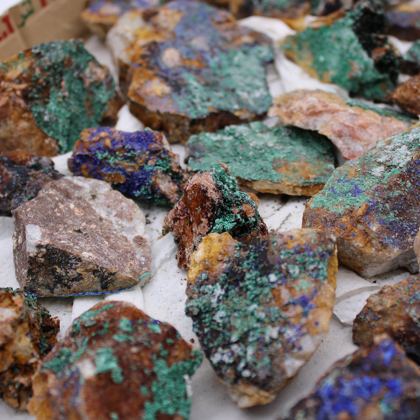 Mineral Specimens - Azurite Malachite (approx 20 pieces)