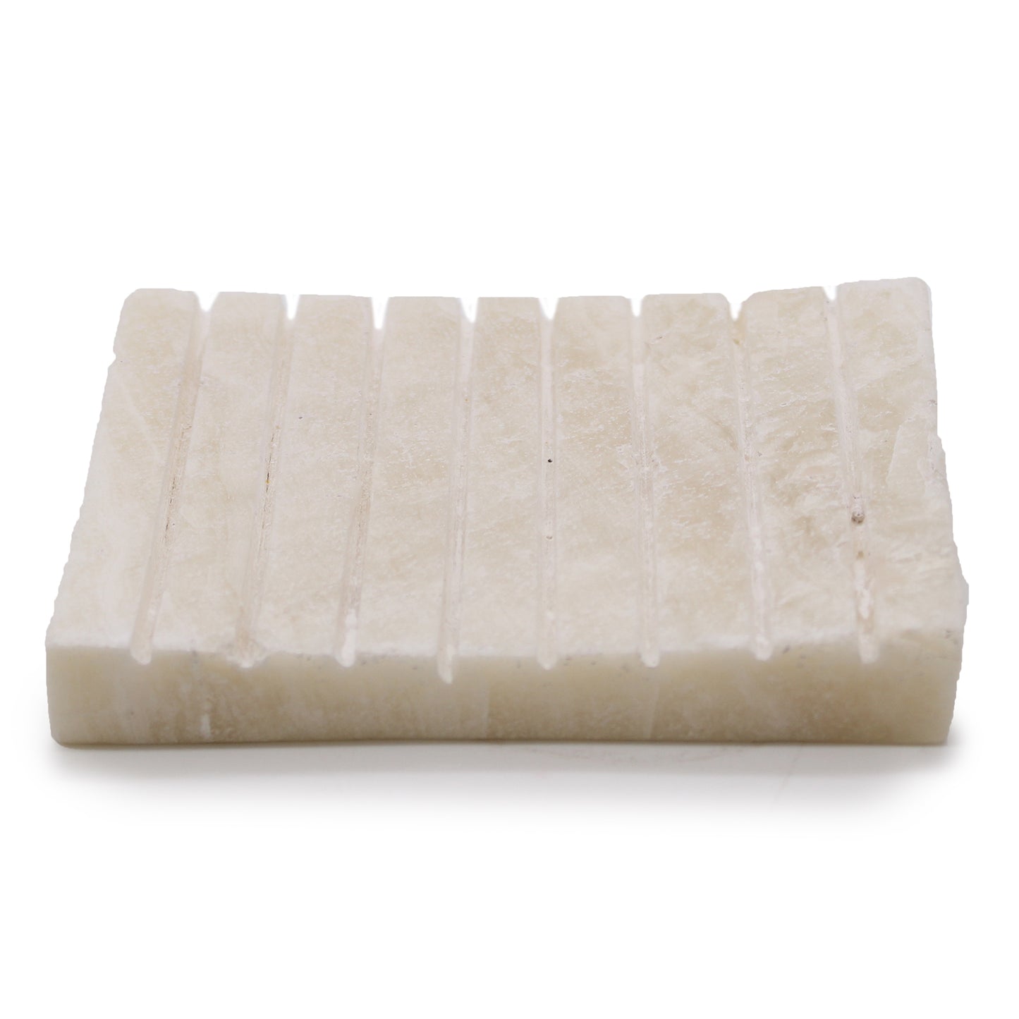 White Onyx Ridged Soap Dish