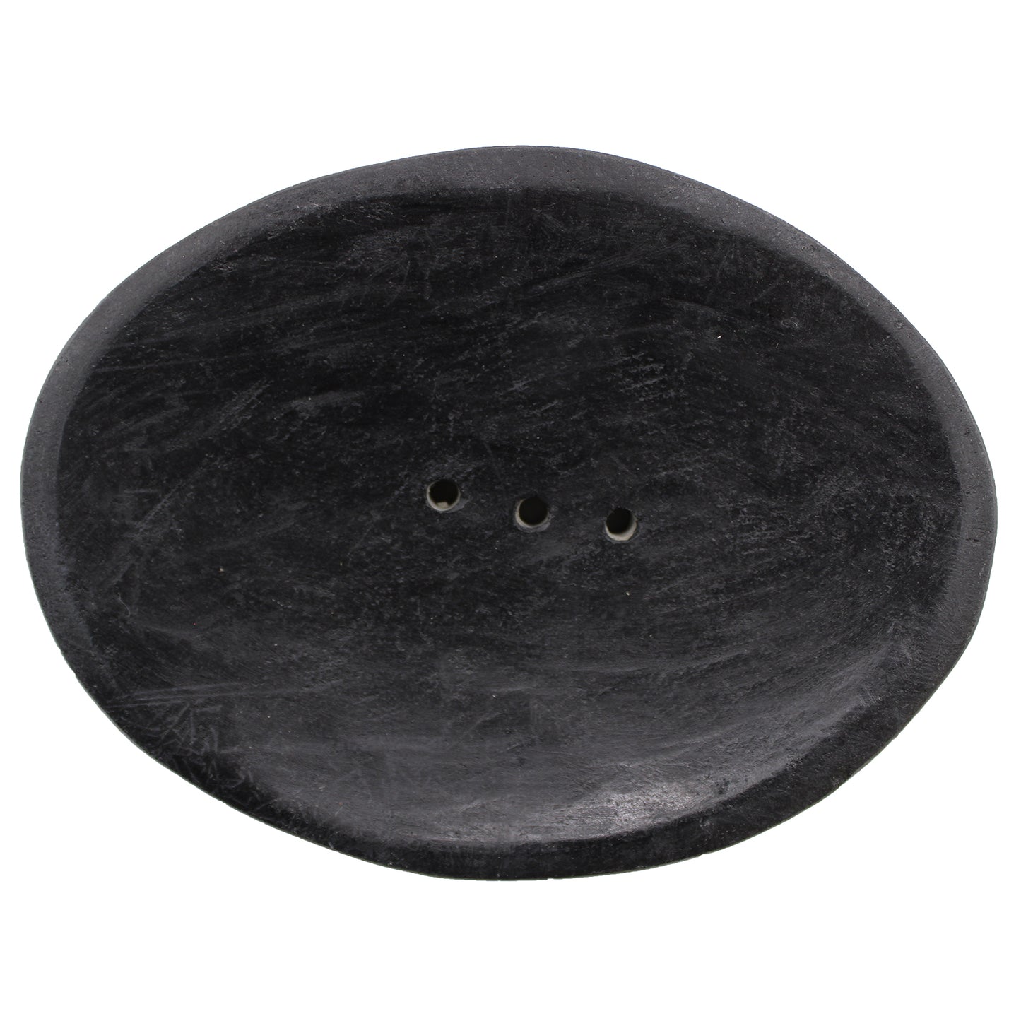 Oval Black Marble Soap Dish