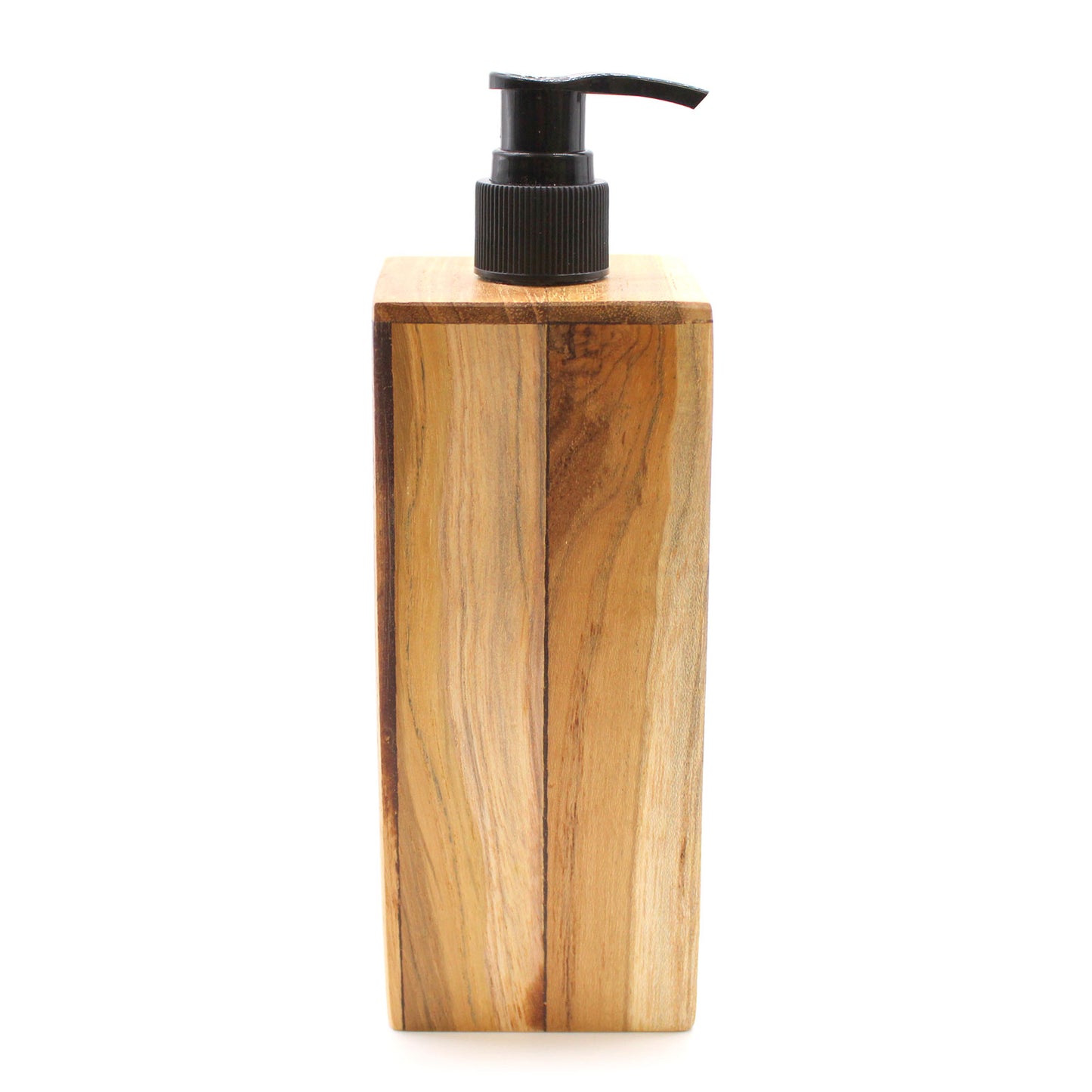 Natural Teakwood Soap Dispencer - Square