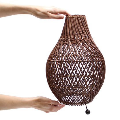 Rattan Table Lamps - Dark Brown