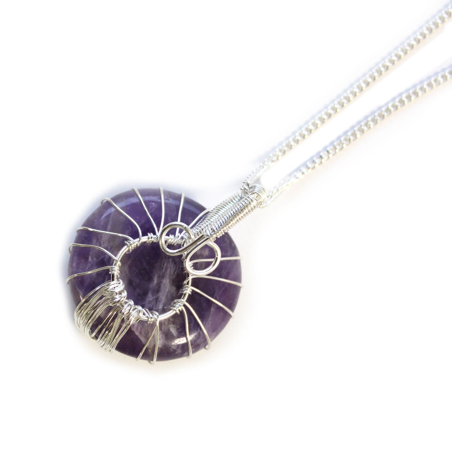 Tree of Life Gemstone Necklace - Amethyst