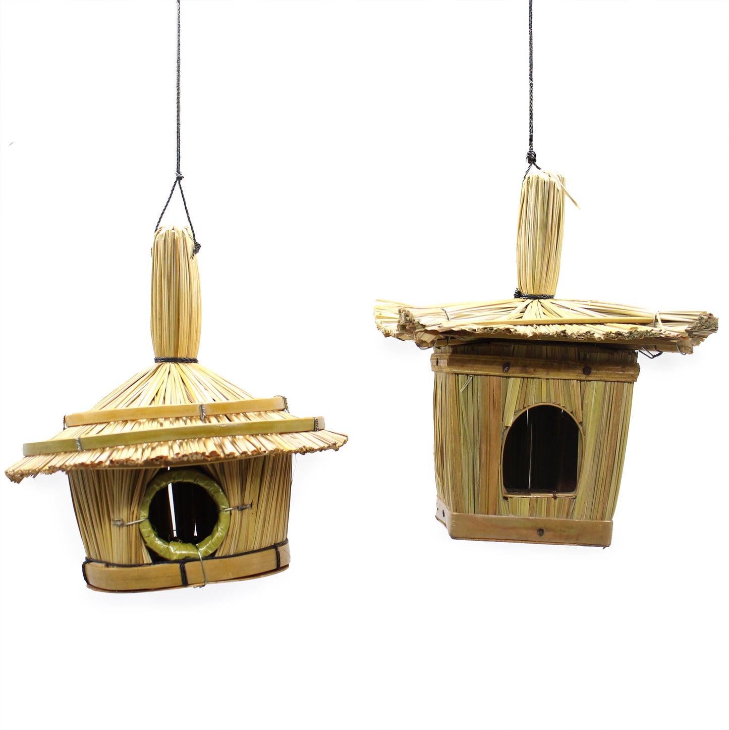 Small Round Seagrass Bird Box 17x17cm