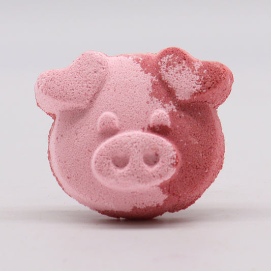 Pig Bathbomb 70g - Vanilla Cupcake