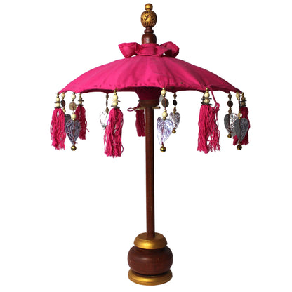 Bali Home Decor Sonnenschirm - Baumwolle - Rosa - 40cm