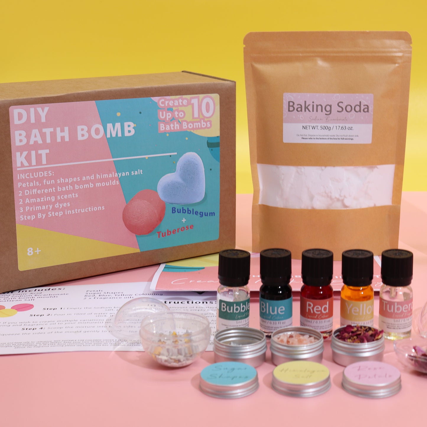 Bath Bomb Kit - Rose & Bubblegum