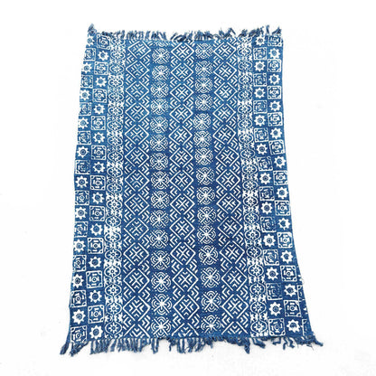 Handmade Indigo Throw - 170x120cm - Desi Stripes