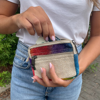 Tiedye Hemp Square Pouch