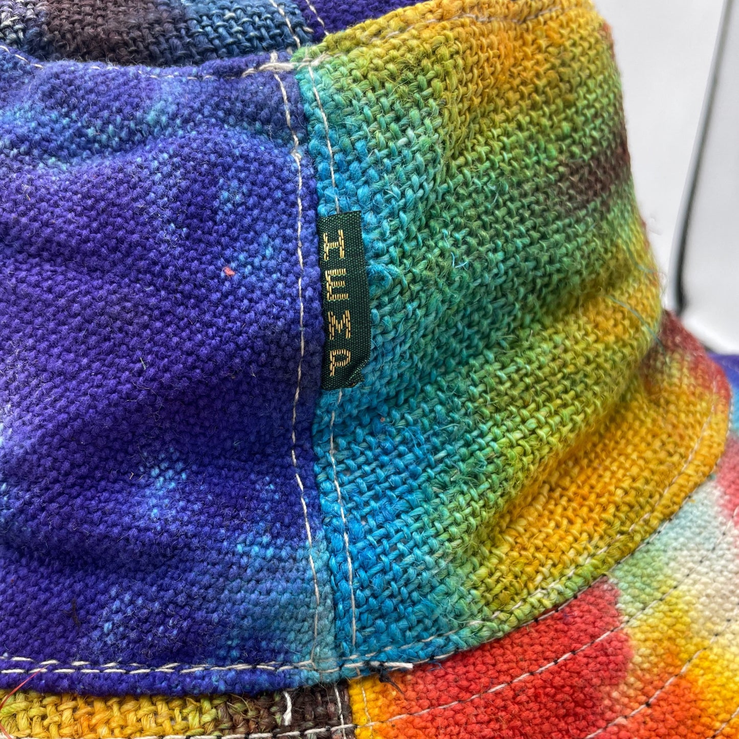 Hemp & Cotton Festival Hat - Tiedye Rainbow
