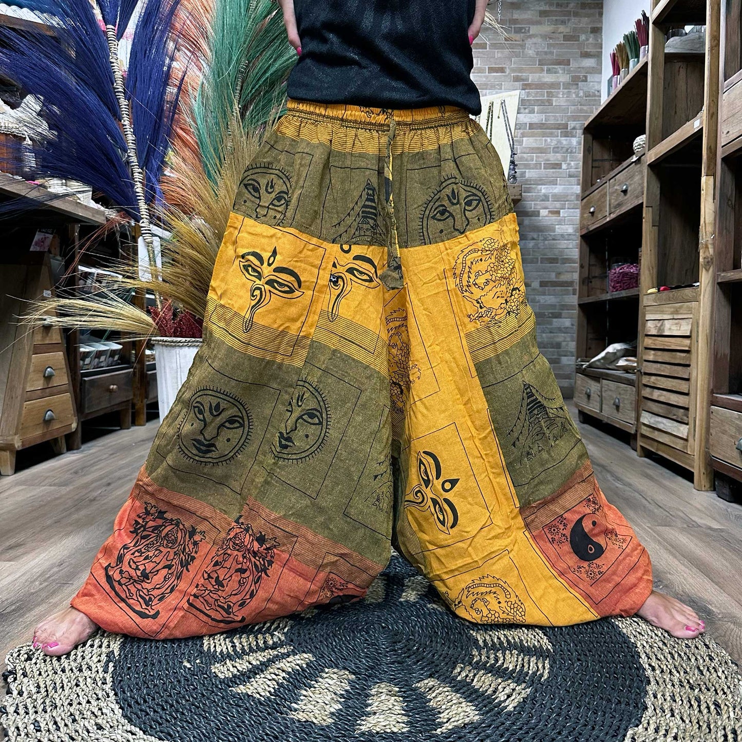 Yoga & Festival Pants Himalayan Print