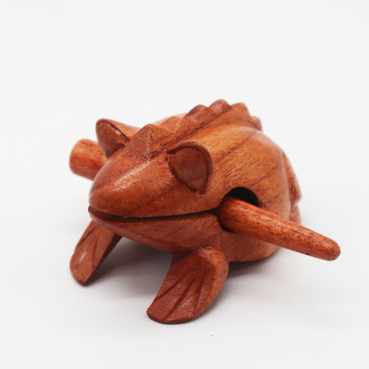 Small Coaking Wooden Frog