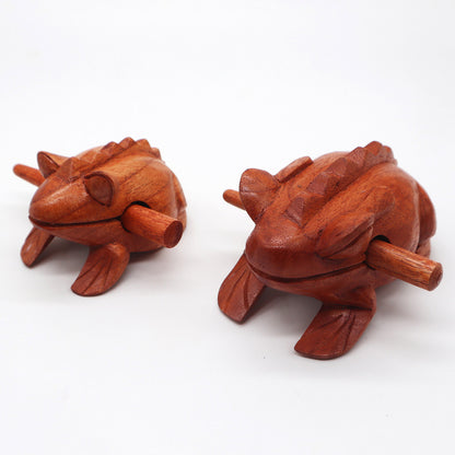 Small Coaking Wooden Frog