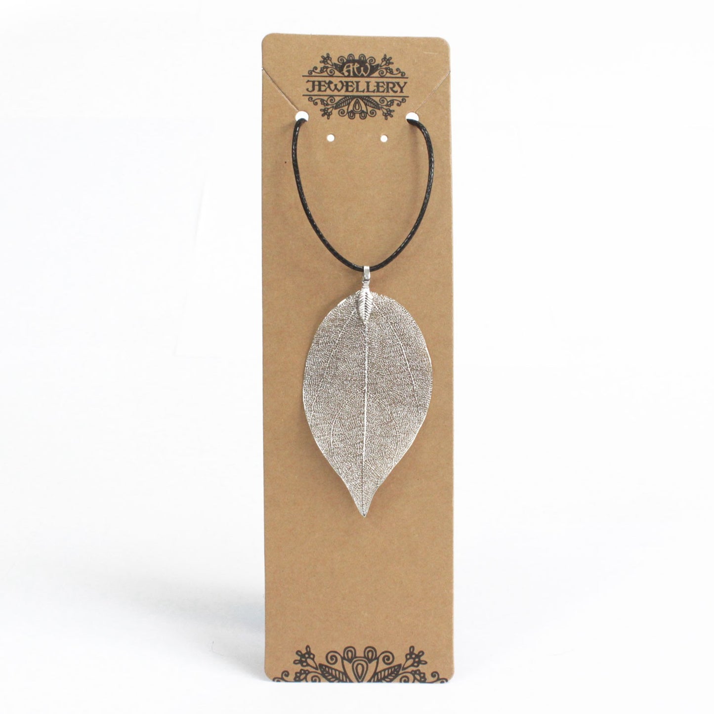 Necklace - Bravery Leaf - Silver