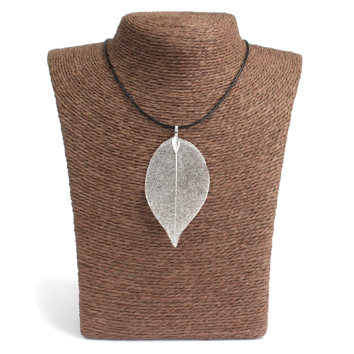 Necklace - Bravery Leaf - Silver