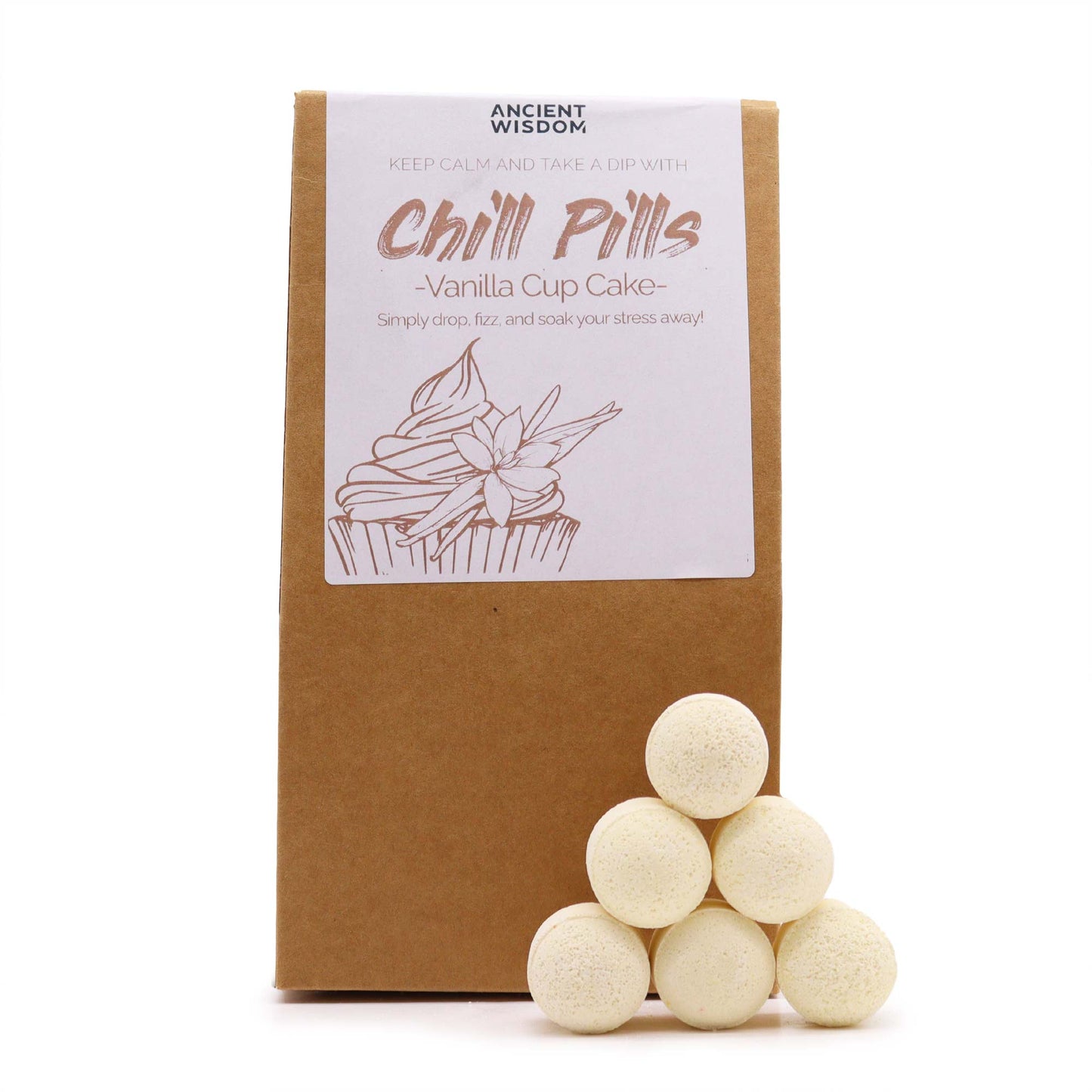 Chill Pills Geschenkpackung 350g - Vanille Cup Cake