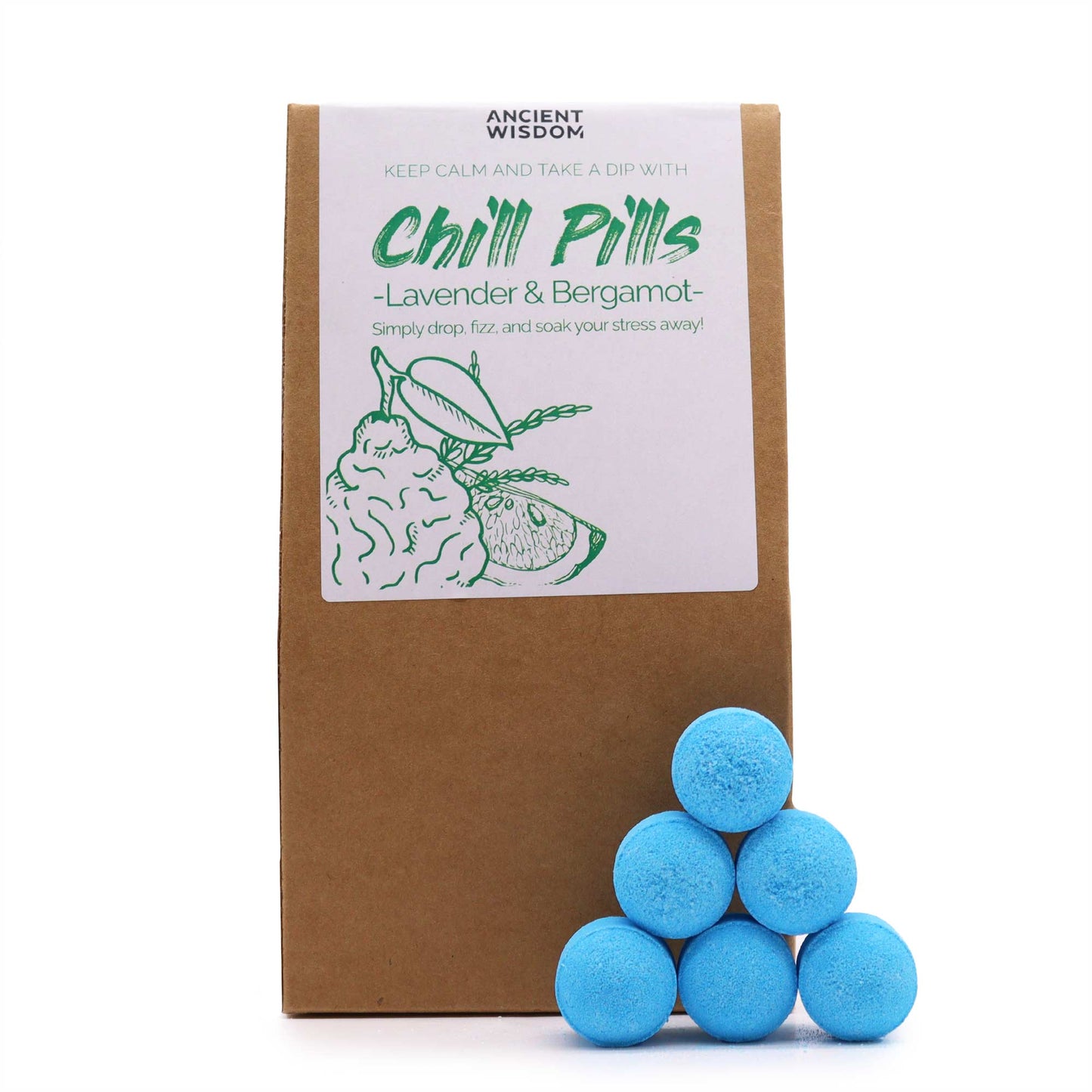 Chill Pills Geschenkpackung 350 g - Lavendel und Bergamotte