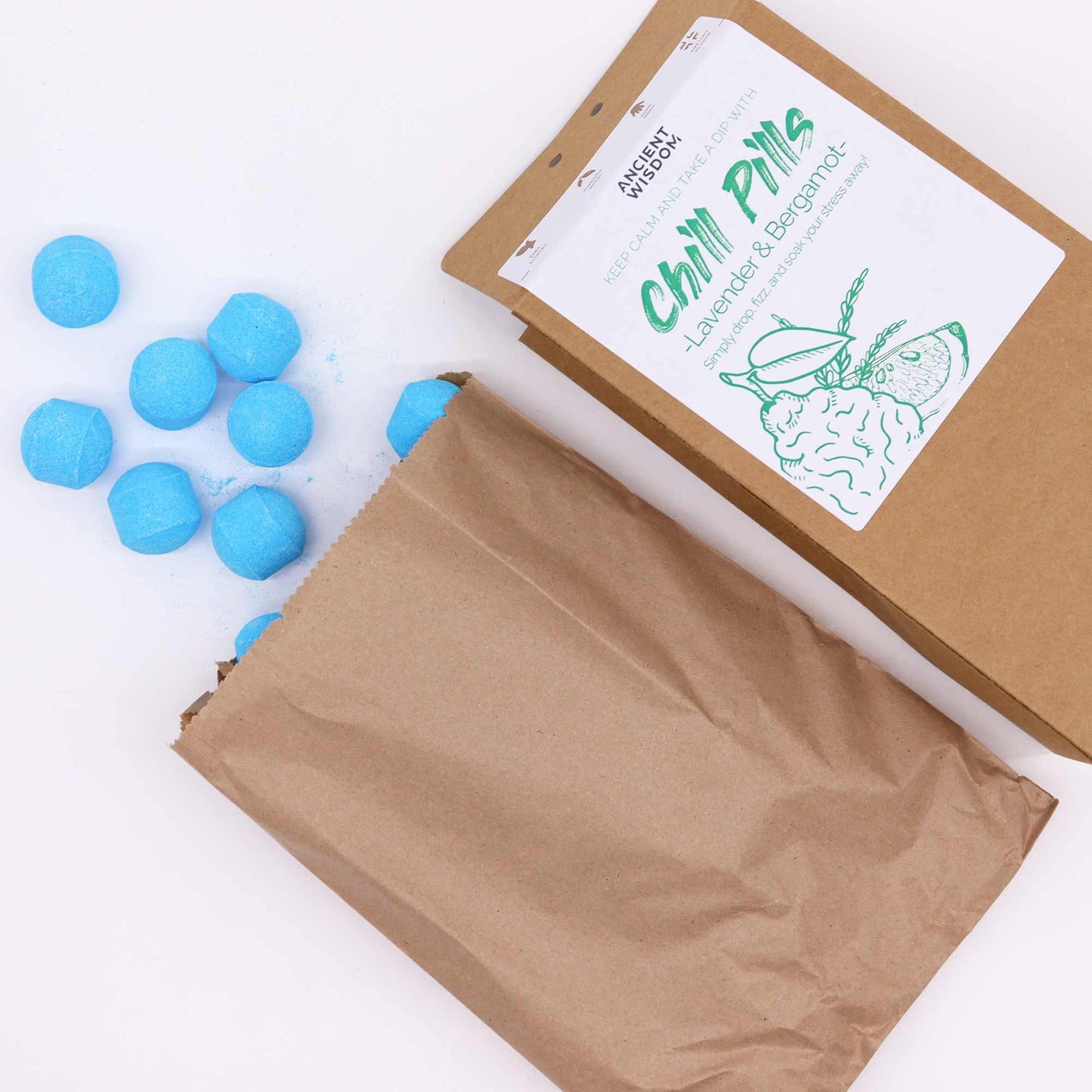 Chill Pills Geschenkpackung 350 g - Lavendel und Bergamotte