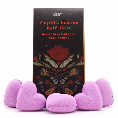 Cupids Escape Selbstpflege-Badeherz-Geschenkset