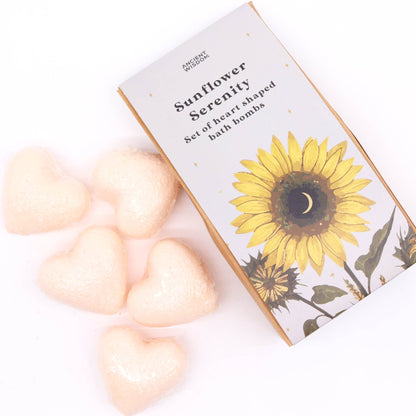 Sunflower Serenity Badeherz-Geschenkset