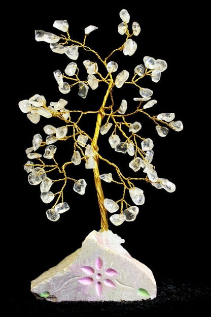 Rock Crystal Gemstone Tree - 80 Stones