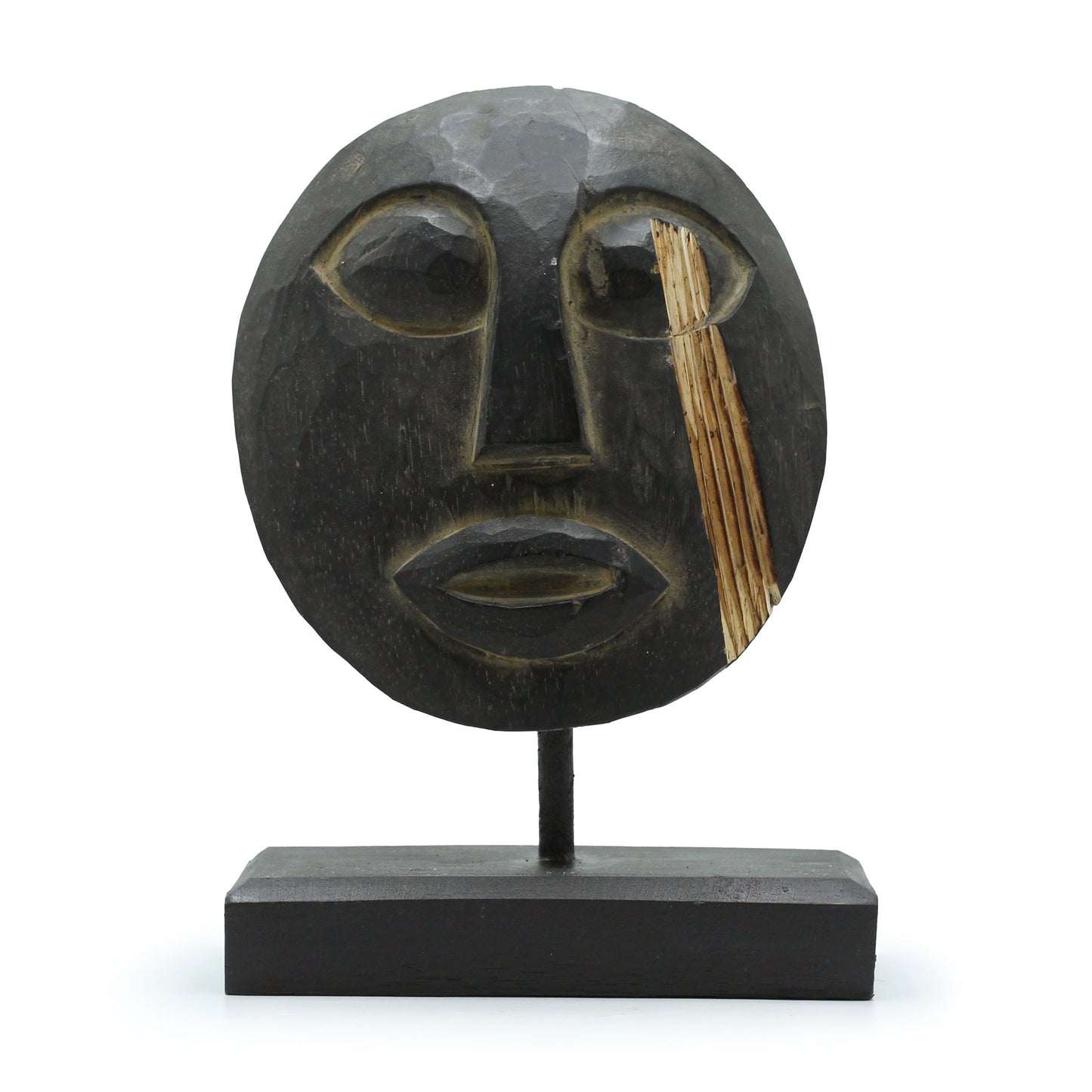 Timor Tribal Decorative Mask - Black 27x20cm